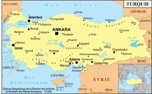 Carte de la Turquie